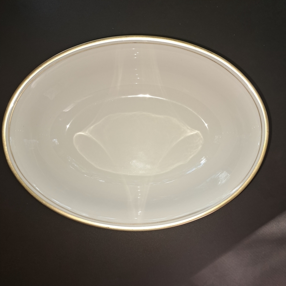 Franciscan Gold Band 301 Serving Bowl Oval 9.5x7x3